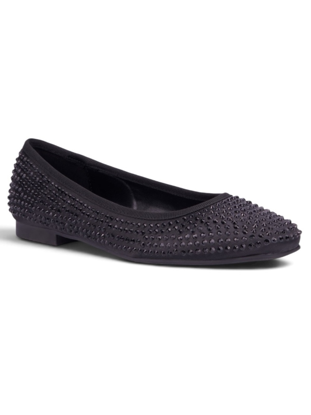 New York & Company Black Studded Ballet Flat